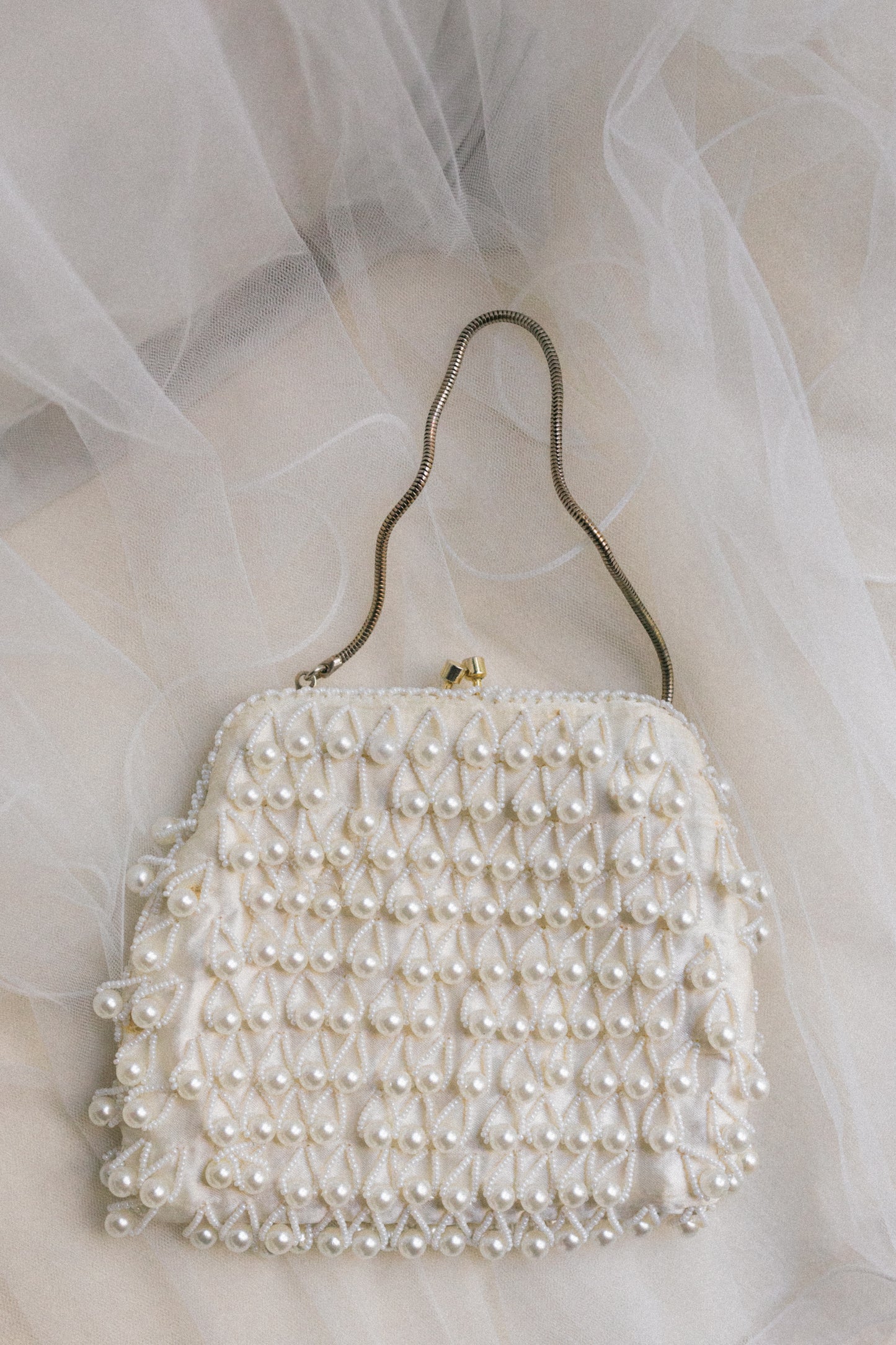 Pearl Beaded Purse