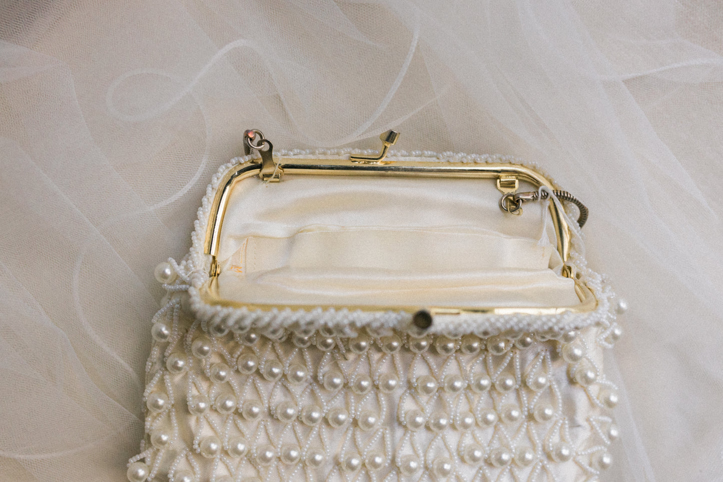 Pearl Beaded Purse
