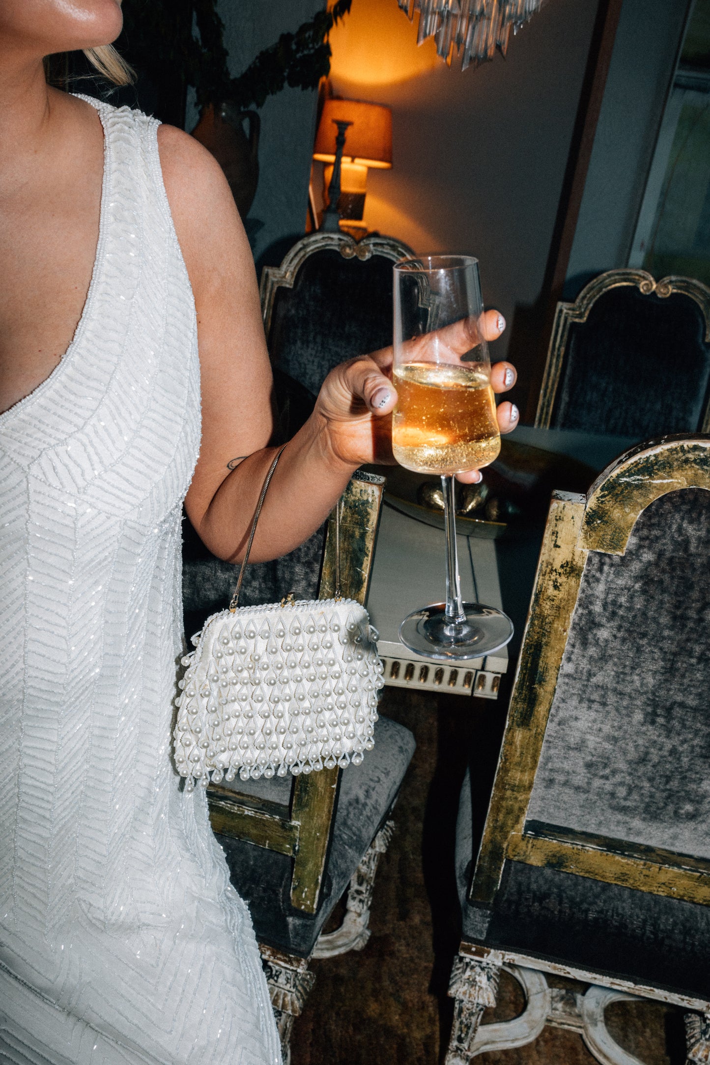 Pearl Beaded Purse