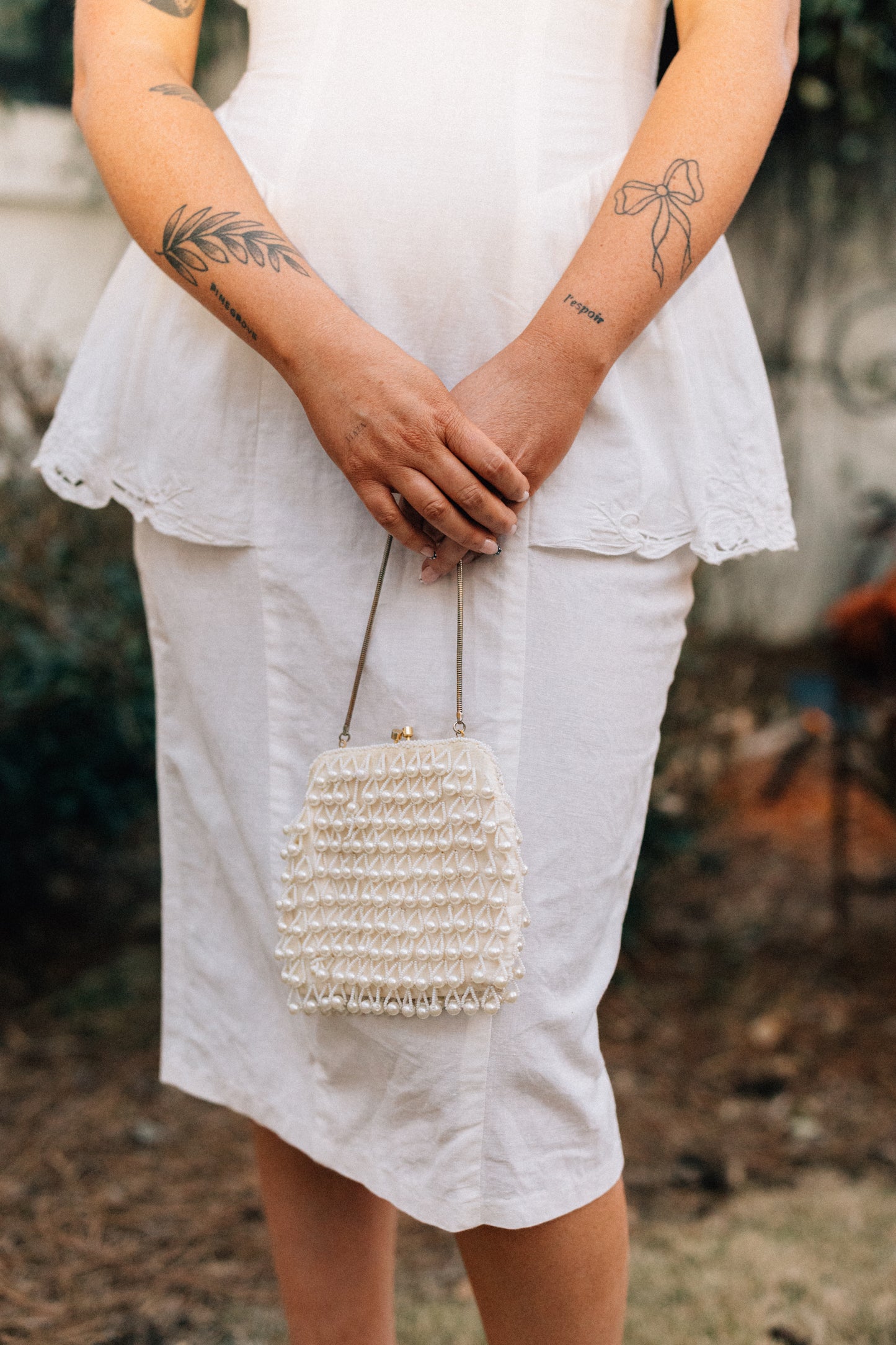 Pearl Beaded Purse