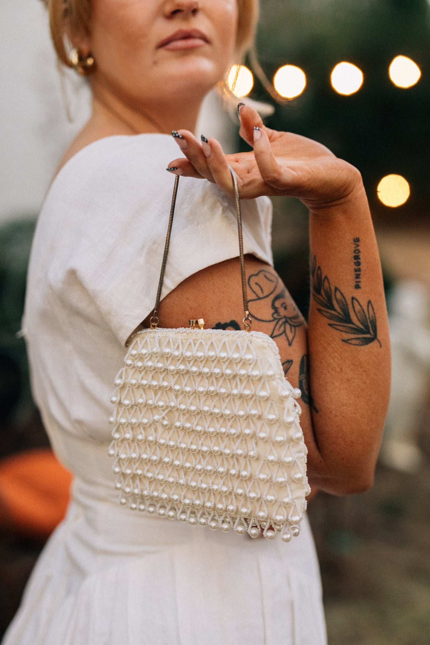 Pearl Beaded Purse